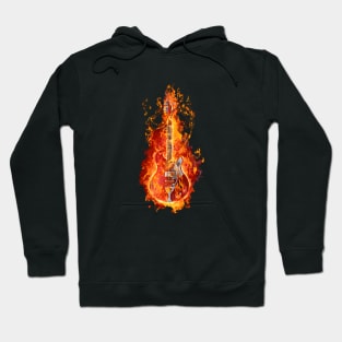 Electric Fire Guitar Hoodie